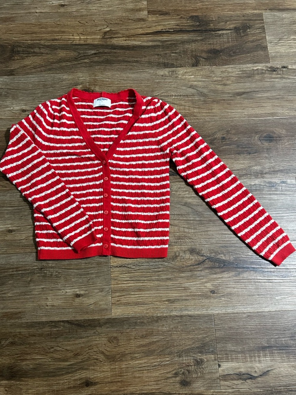 Women’s Old Navy Striped Button-Front Cardigan- small